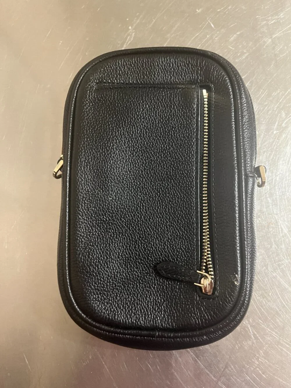 KATE SPADE black pebbled rosie north south crossbody bag